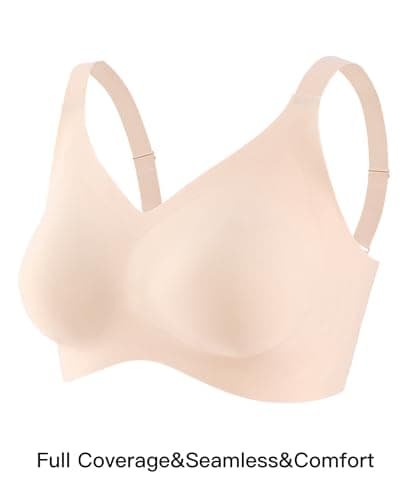 Redgray Women's Minimizer Full Coverage Bra, No Underwire, Plus Size, 34B-42E