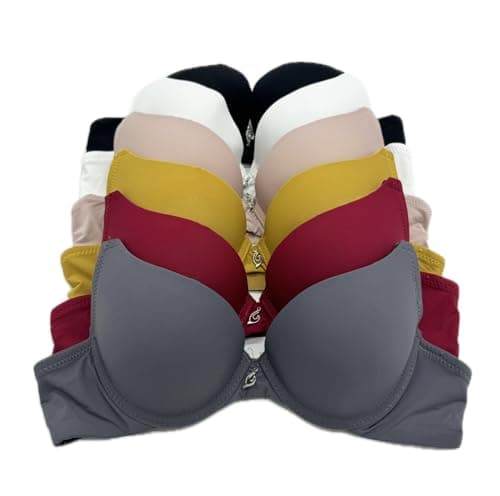 IHeyi 6-Piece Full Cup Wired Gentle Push-up Bra A/B/C