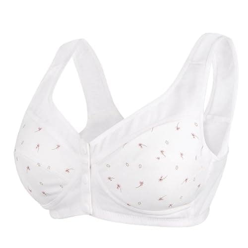 Comfortable Front Snap Daisy Bras for Older Women