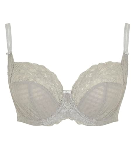 Panache Women's Envy Stretch Lace Balconette Bra in Silver