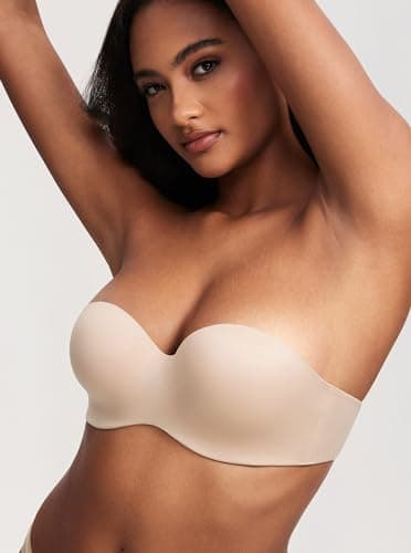 DOBREVA Women's Lightly Lined Underwire Padded Bra for Big Bust