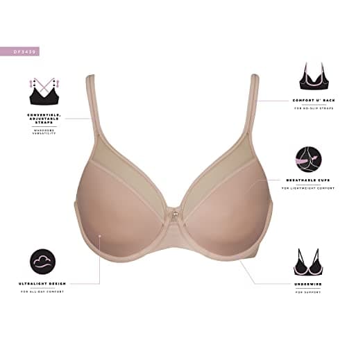 Bali Women's Ultra Light Convertible Bra - One Smooth U