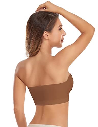 Lusait Women's Non-Slip Silicone Padded Strapless Bralette