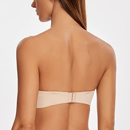 MELENECA Women's Stay Put Padded Cup Underwire Push-Up Bra