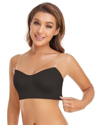 Wireless Silicone Padded Bandeau Bra for Women