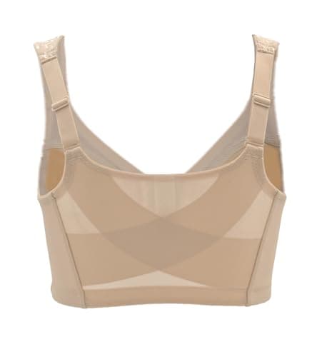 Oscrenia Plus Size Back Support Bra with Front Closure