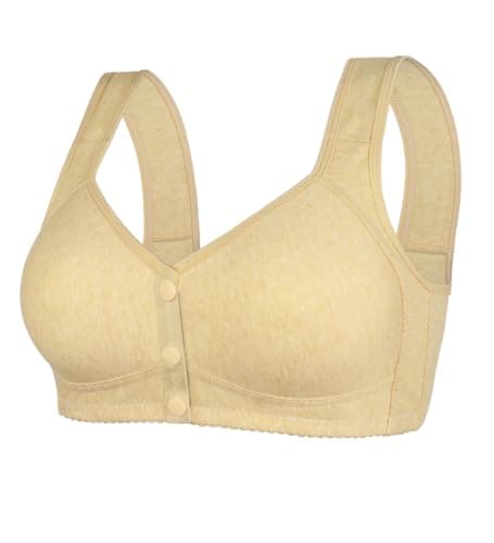 ONLYSTORY Senior Women's Daisy Bras for Comfort Wireless Snap Closure
