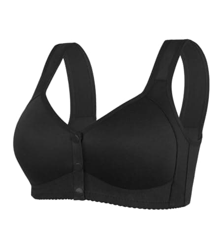 ONLYSTORY Senior Women's Daisy Bras for Comfort Wireless Snap Closure