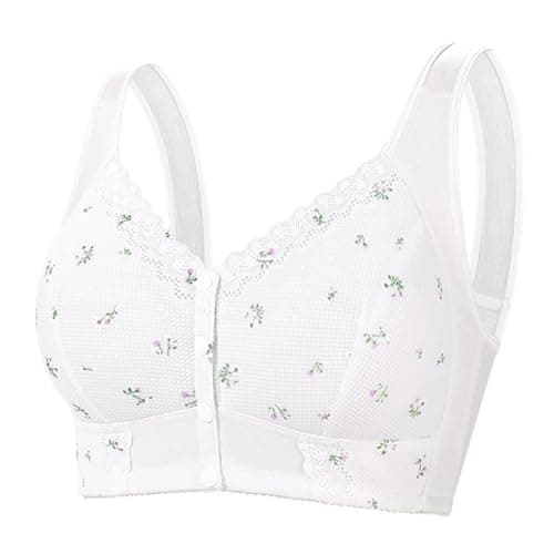 FHTECO Thin Cup Wireless Bras for Older Women