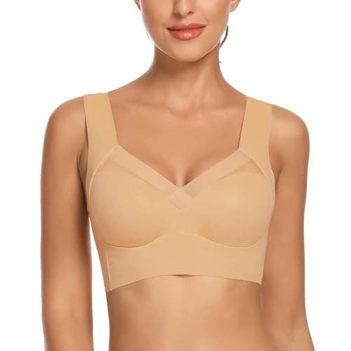 WOWENY Women's Seamless Wirefree Padded Push-Up Bra