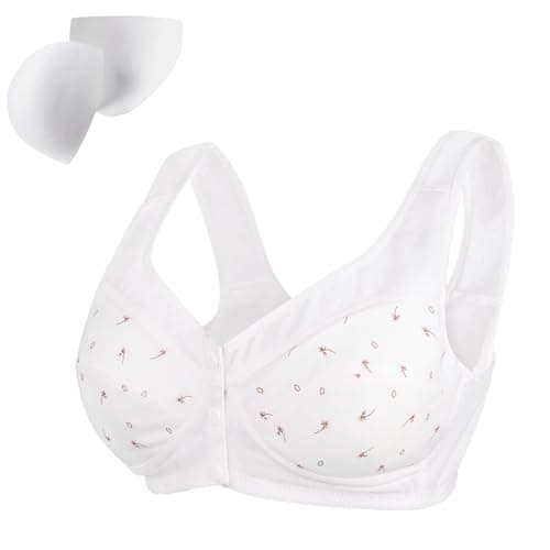 Comfortable Front Snap Daisy Bras for Older Women