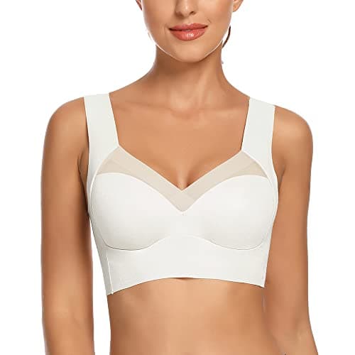 WOWENY Women's Seamless Wirefree Padded Push-Up Bra