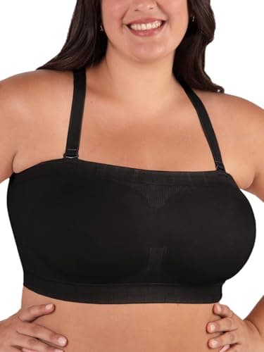 Shapermint Plus Size Strapless Bra - Free Clear Straps Bandeau Top