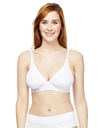 Carole Martin Women's Front Closure Crossover Bra, Enhanced Comfort, Adjustable Hook and Eye