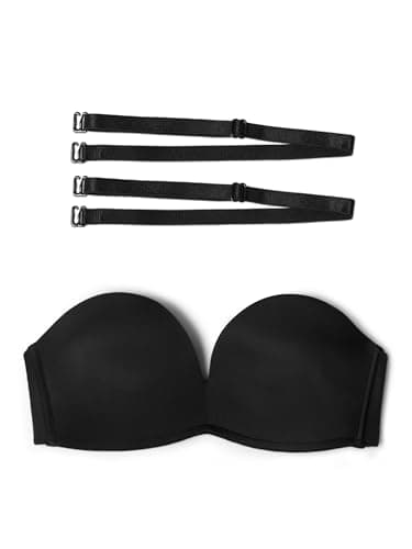 Zossav Non-Slip Padded Strapless Bras Multiway Convertible Smoothing Bandeau