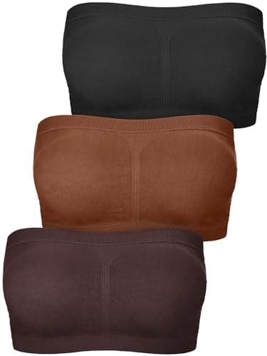 Boao Women's Padded Strapless Bralette Tube Top