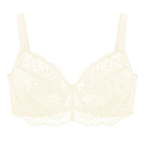 HSIA Minimizer Bra for Plus Size Women - Full Coverage Lace with Underwire
