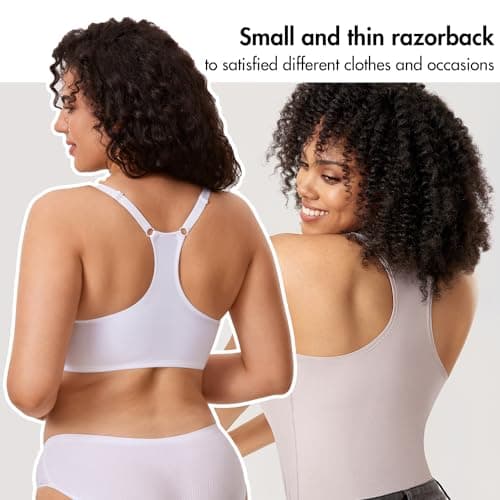 Delimira Women's Plus Size Full Coverage Underwire Support Bra