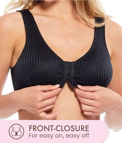 Carole Martin Women's Wireless Front Closure Comfort Bra