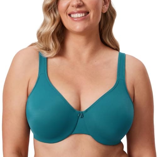 DELIMIRA Plus Size Minimizer Underwire Bra for Smooth Coverage
