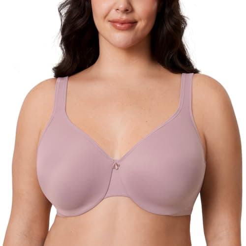 DELIMIRA Plus Size Minimizer Underwire Bra for Smooth Coverage