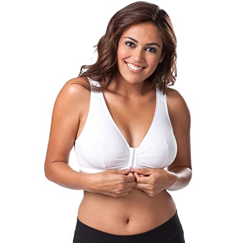 LEADING LADY Women's Cotton Front-Closure Leisure Bra