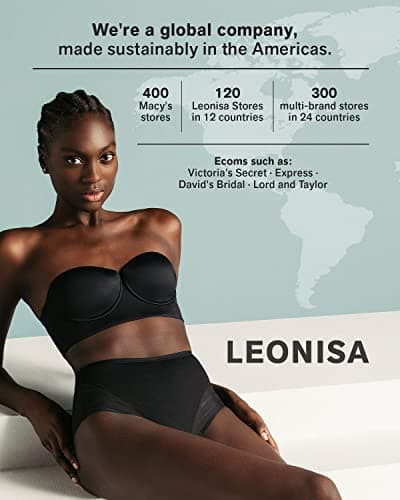 Leonisa Stretchy Cotton Wireless Bra - Posture Corrector for Women