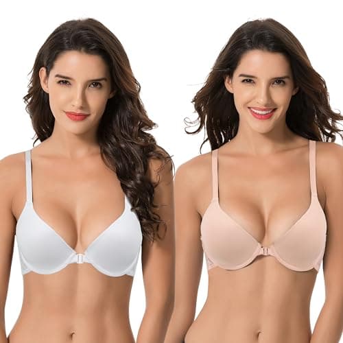 Muse Women's Plus Size Full Coverage Underwire Bra-2PK