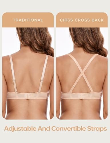 Wingslove Women's Sexy Lace Balconette Braslette Unlined Underwire Support
