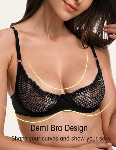 Sexy Lace Balconette Bra for Women by Wingslove