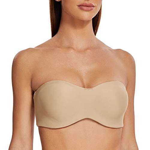 MELENECA Women's Underwire Strapless Bra for Large Bust Minimizer