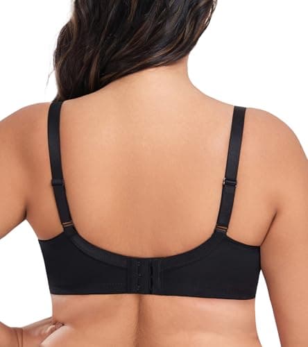HACI Sparkly See-Through Underwire Bras for Plus Size Women