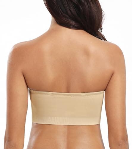 DotVol Women's Wireless Non-Slip Silicone Strapless Bralette