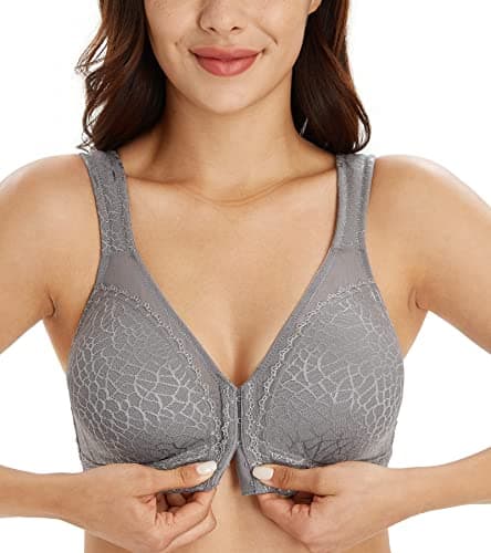 Lemorosy Women's Plus Size Full Coverage Posture Back Minimizer Bra