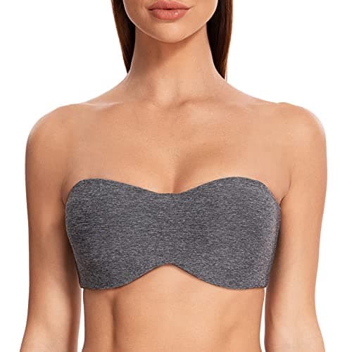 MELENECA Women's Underwire Strapless Bra for Large Bust Minimizer