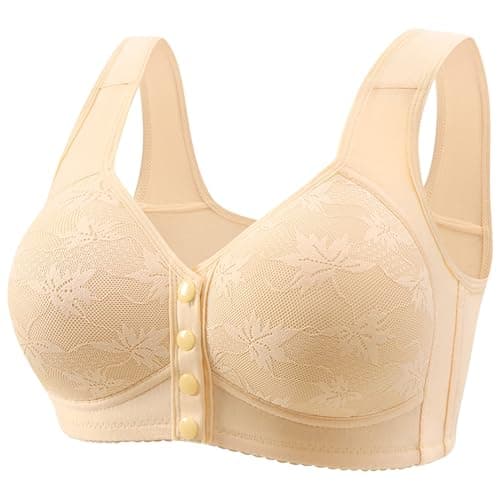 Comfortable Breathable Daisy Bra for Older Women Plus Size No Underwire