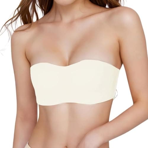 BDLLMDES Women's Strapless Bra Padded Bralette for Strapless Dresses