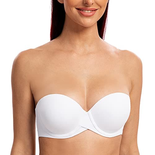 MELENECA Women's Stay Put Padded Cup Underwire Push-Up Bra