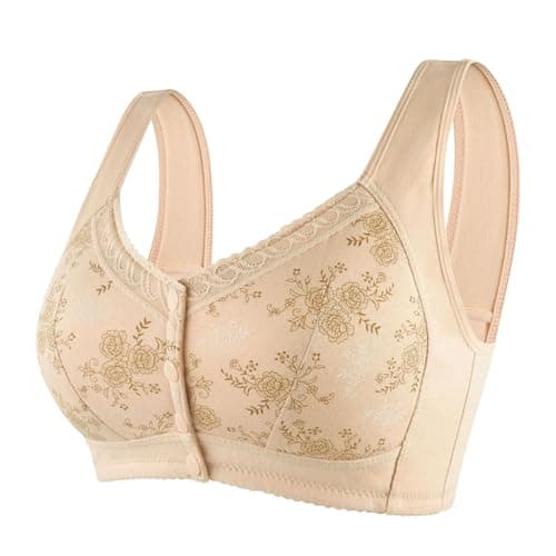 Breathable, Comfortable Daisy Bras for Older Women with Front Closure