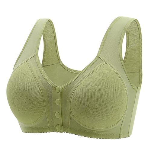Front Snap Cotton Bras for Women - Full Support, Comfortable, No Underwire