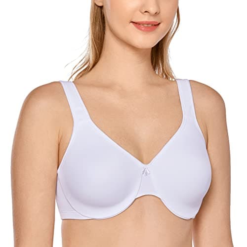 DELIMIRA Plus Size Minimizer Underwire Bra for Smooth Coverage