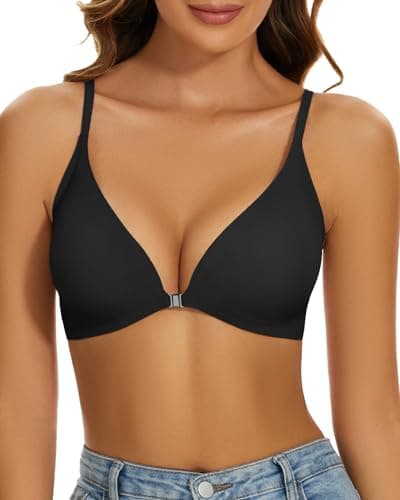 SEXYEYE Push Up Bra for Women: Comfortable No Underwire V-Neck Bralette