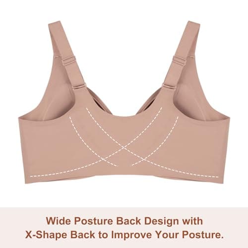 Front Closure Wireless Posture Bra for Women