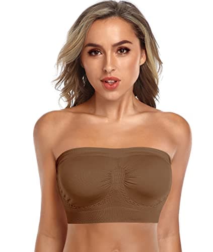 Angoool Wireless Slip-On Bralette with Silicone Bandeau Tops