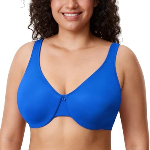 DELIMIRA Plus Size Minimizer Underwire Bra for Smooth Coverage