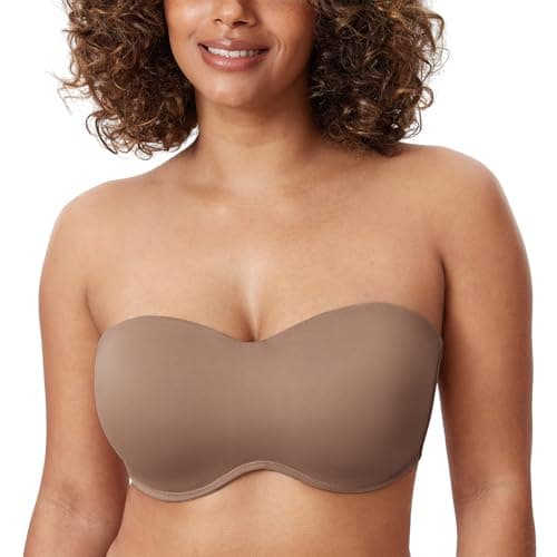 Delimira Women's Strapless Big Bust Minimizer Bra
