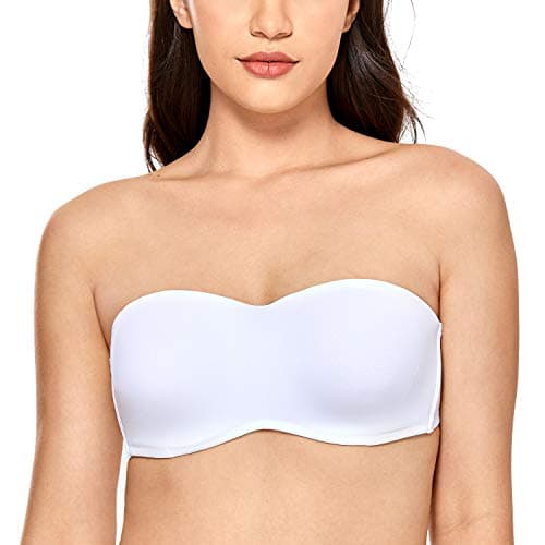 Delimira Women's Strapless Big Bust Minimizer Bra