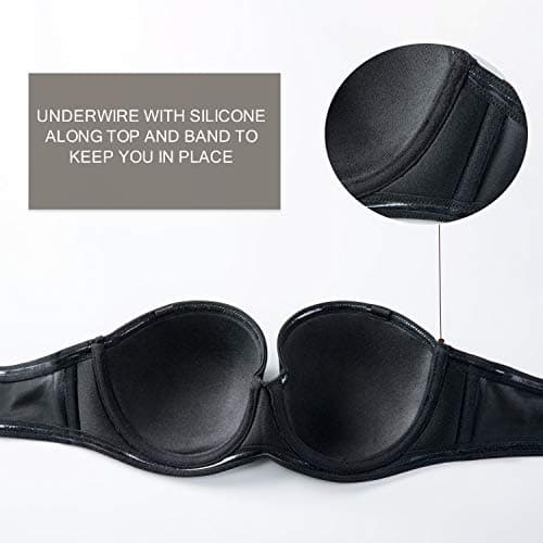 Delimira Plus Size Multiway Strapless Underwire Bra
