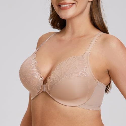 Racerback Front Closure Bra for Plus Size Women