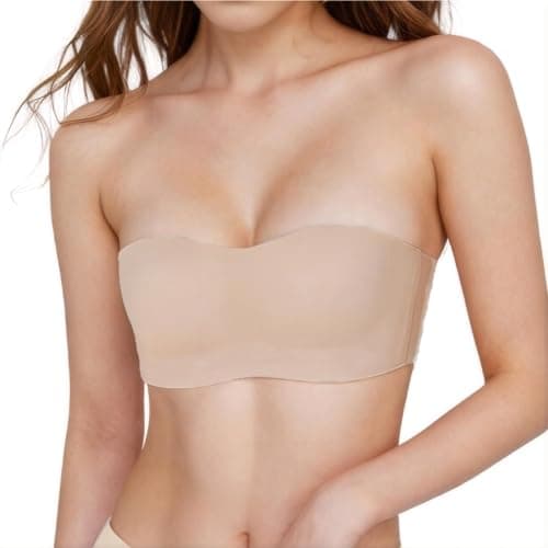 BDLLMDES Women's Strapless Bra Padded Bralette for Strapless Dresses